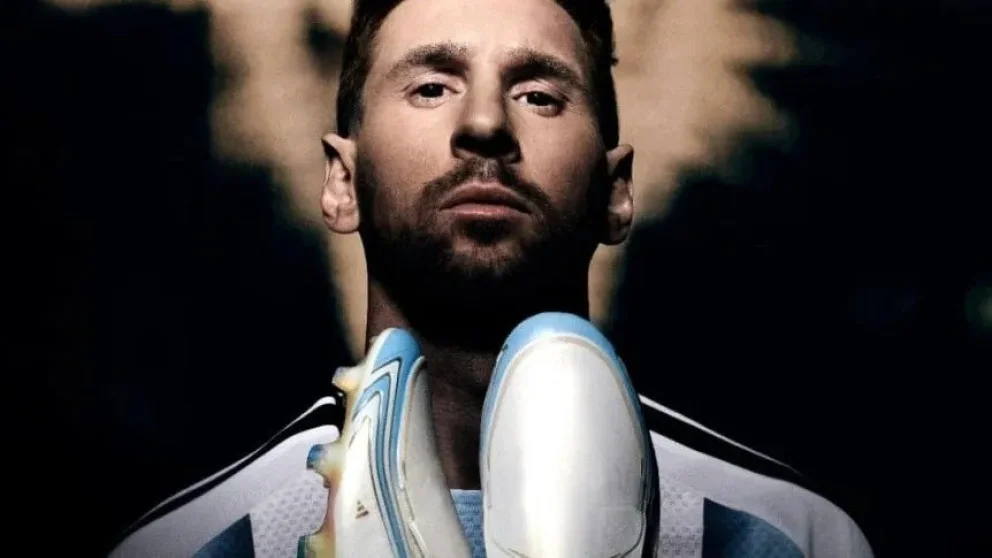 Lionel Messi y sus nuevos botines para el Mundial 2026: "El último tango". Foto: archivo