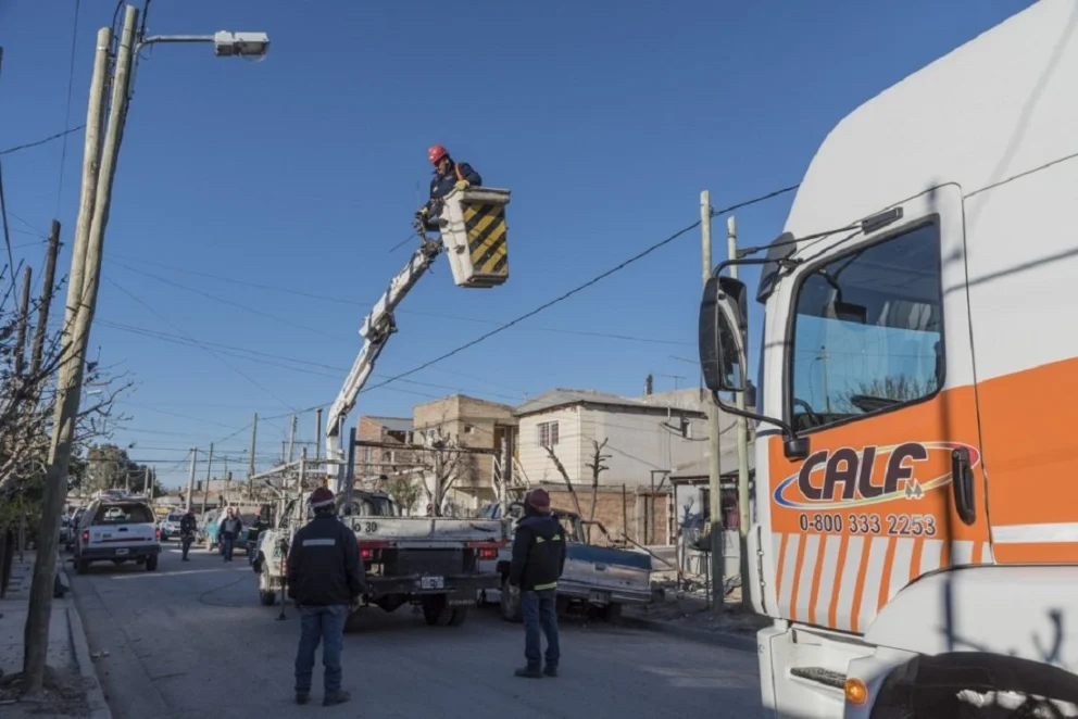 Por obras de la cooperativa neuquina se realizarán cortes de energía en la mañana de este martes. Foto: CALF