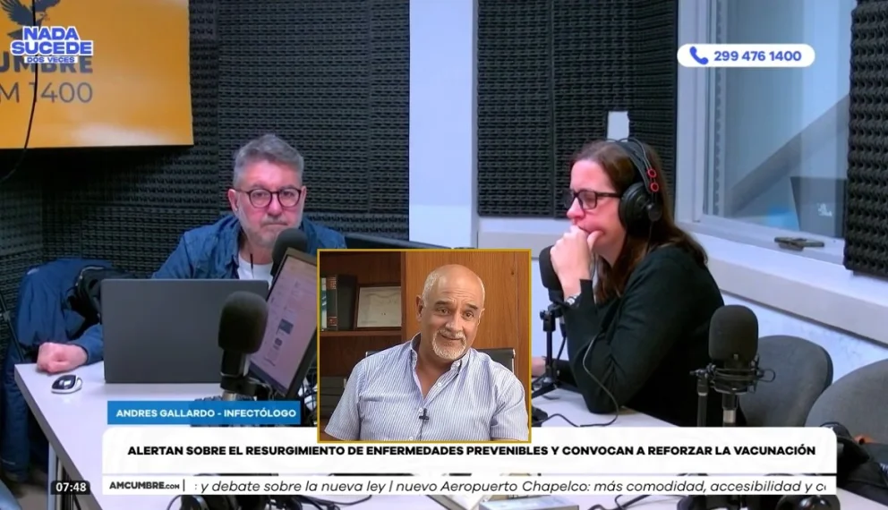 El profesional realizó declaraciones en el programa "Nada sucede dos veces", con la conducción de los periodistas Mario Nico González y Evangelina Zingoni. Foto: captura de video Cumbre Stream