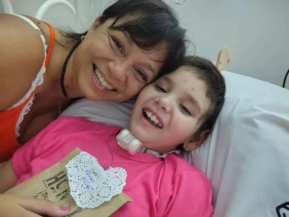 "La milagrosa recuperación de Cata", así la catalogan los médicos más notorios del país que tratan su caso en el Fleni. Foto: gentileza.