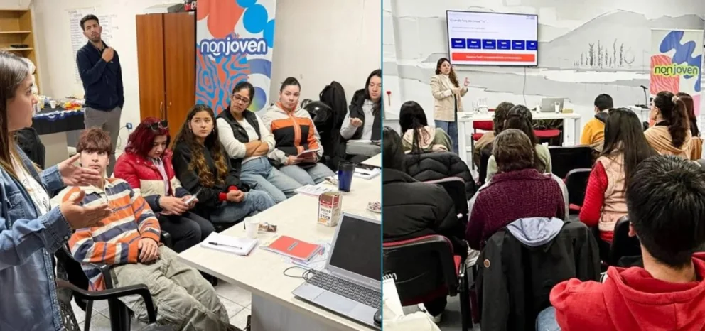 Capacitaciones en producción e Inteligencia Artificial, además de herramientas financieras son propuestas a emprendedores jóvenes en Neuquén. Fotos: Neuquén Informa