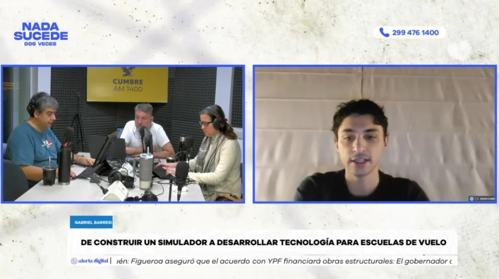 La historia de Gabriel Barresi y la pasión que revoluciona la industria de la aviación en la Argentina. Foto: captura de video Cumbre Stream