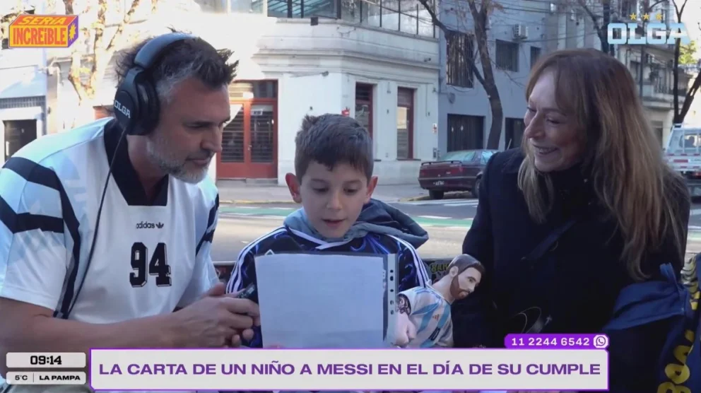 Manuel emocionó a los conductores de Olga al revelar la complicidad de su abuela para acercarle sus deseos de cumpleaños al capitán de la Scaloneta.