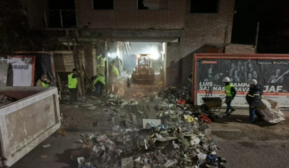 Basura domiciliaria y ropa fue lo que predominó. Foto: Municipalidad de Neuquén