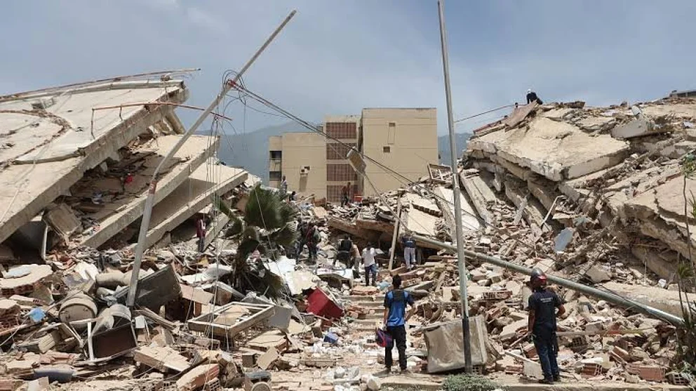 La Provincia se puso a disposición para colaborar con equipos entrenados en Búsqueda y Rescate en Estructuras Colapsadas. Foto: gentileza. 