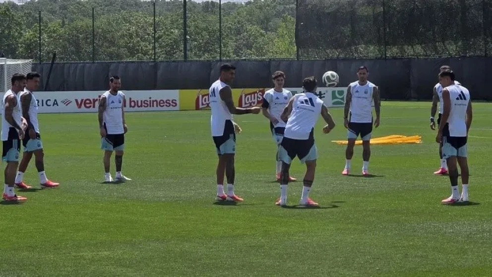 El entrenamiento de la selección. Foto: archivo
