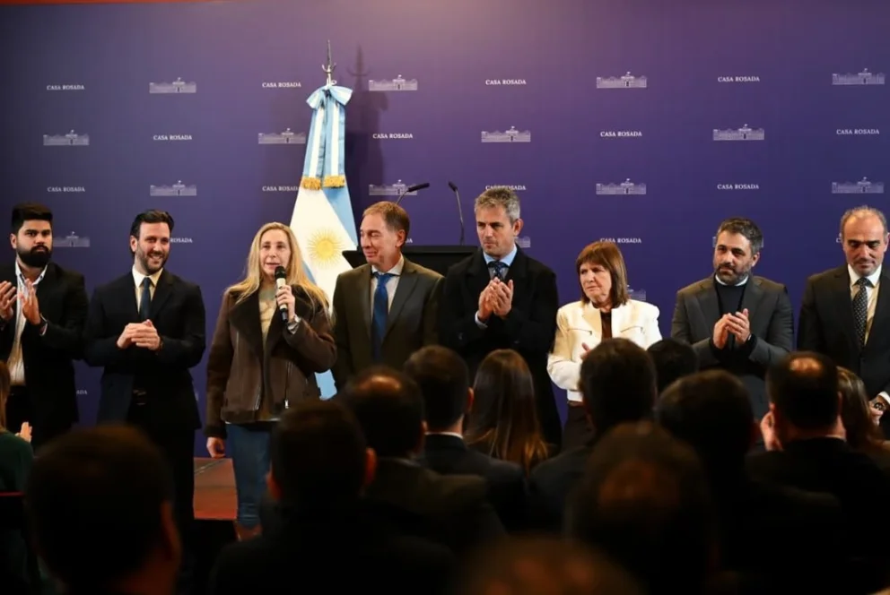 La hermana del presidente Javier Milei presentó a sus colaboradores en el Congreso de la Nación. Foto: Noticias Argentinas