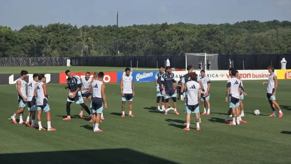 El entrenamiento de la Selección. Foto: gentileza