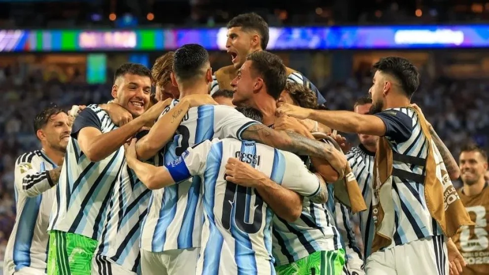 Argentina sufrió pero ganó. Foto: gentileza