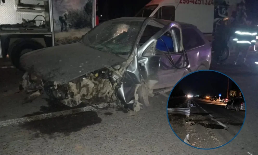 El auto circulaba en sentido oeste-este. Foto: Gentileza
