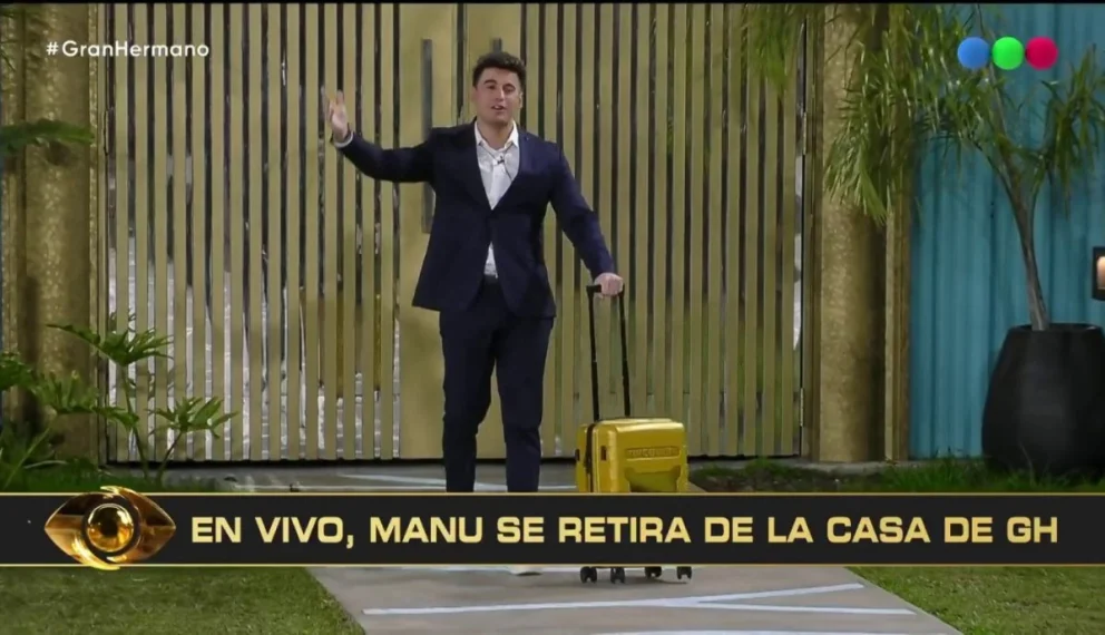 Manuel abandonó la casa de Telefe dejando un clima de extrema tensión entre sus aliados (Foto: telefe)