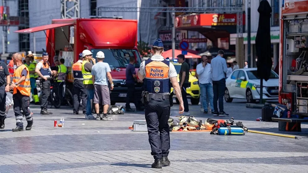 Seis trabajadores murieron en el hueco de un ascensor en medio de un incendio en Bélgica. Foto: gentileza.