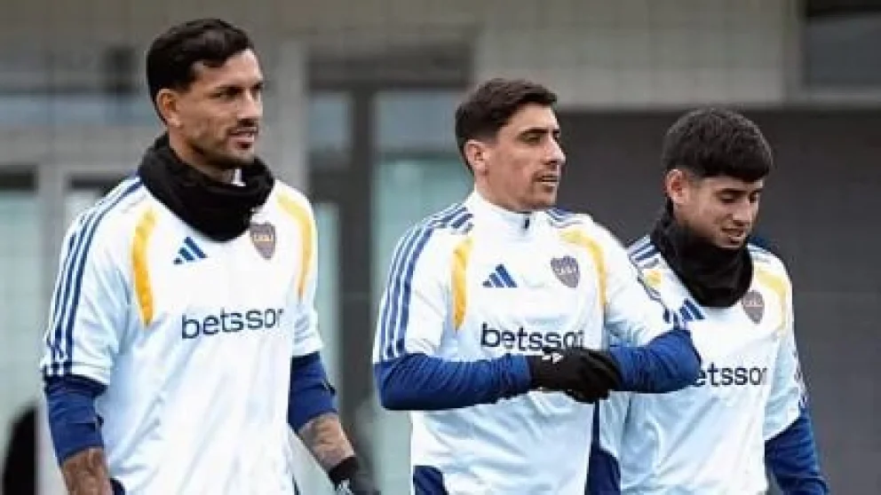 Paredes en su vuelta a Boca. Foto: @leandroparedes
