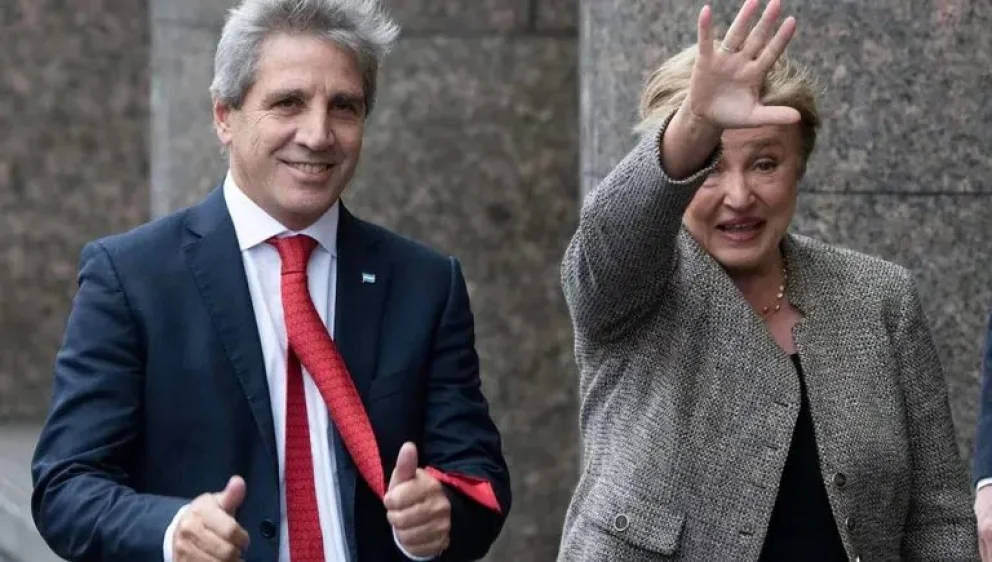 Luis Caputo y Kristalina Georgieva.