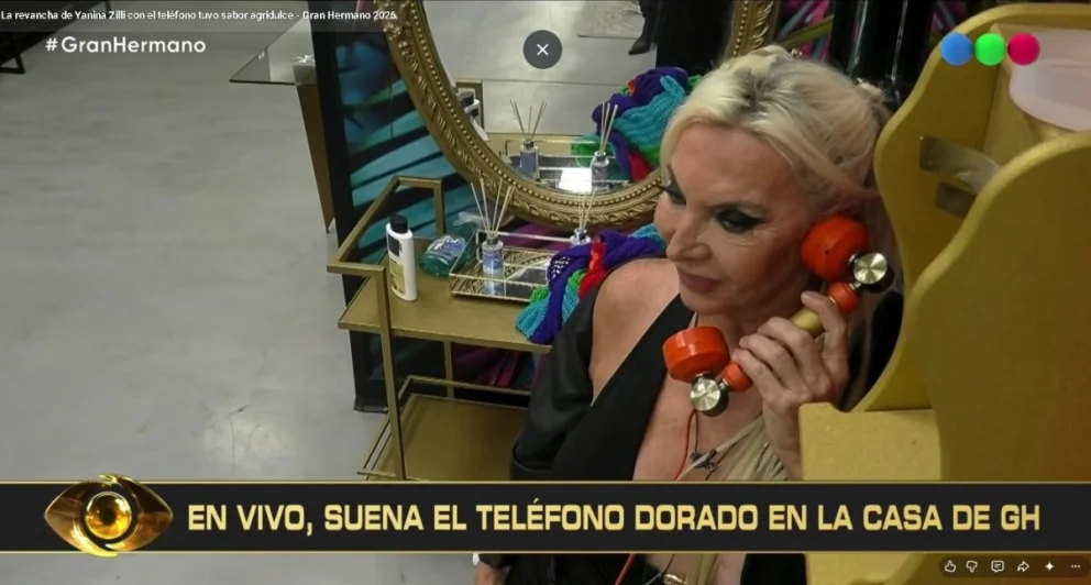 Yanina Zilli atendió el teléfono dorado en Gran Hermano y neutralizó a Selva en las próximas nominaciones