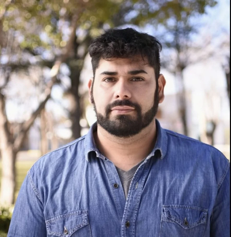 El nuevo diputado, Cesar Parra. 