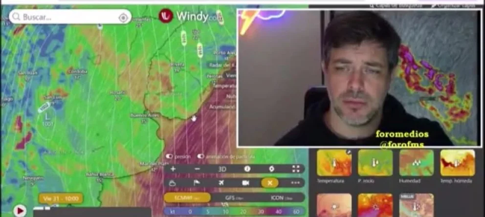 Jose Bianco comentando su preocupaci&oacute;n en su transmisi&oacute;n de internet
