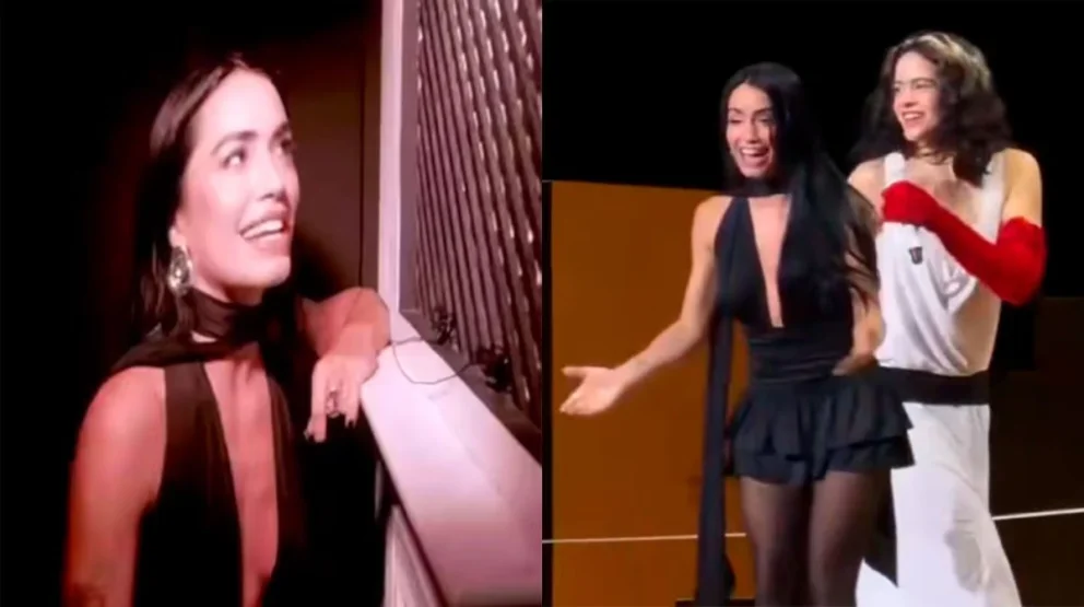 Lali Espósito brilló en el show de Rosalía en el Movistar Arena, donde contó anécdotas de un ex que le incendió una habitación de hotel.