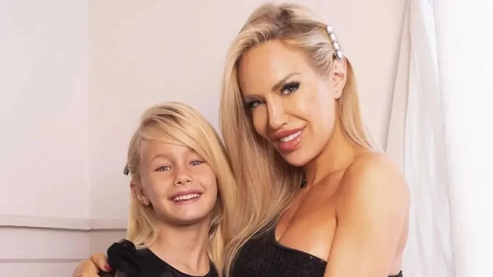 Luciana Salazar y su hija, compartiendo un hermoso recuerdo. Fuente: gentileza