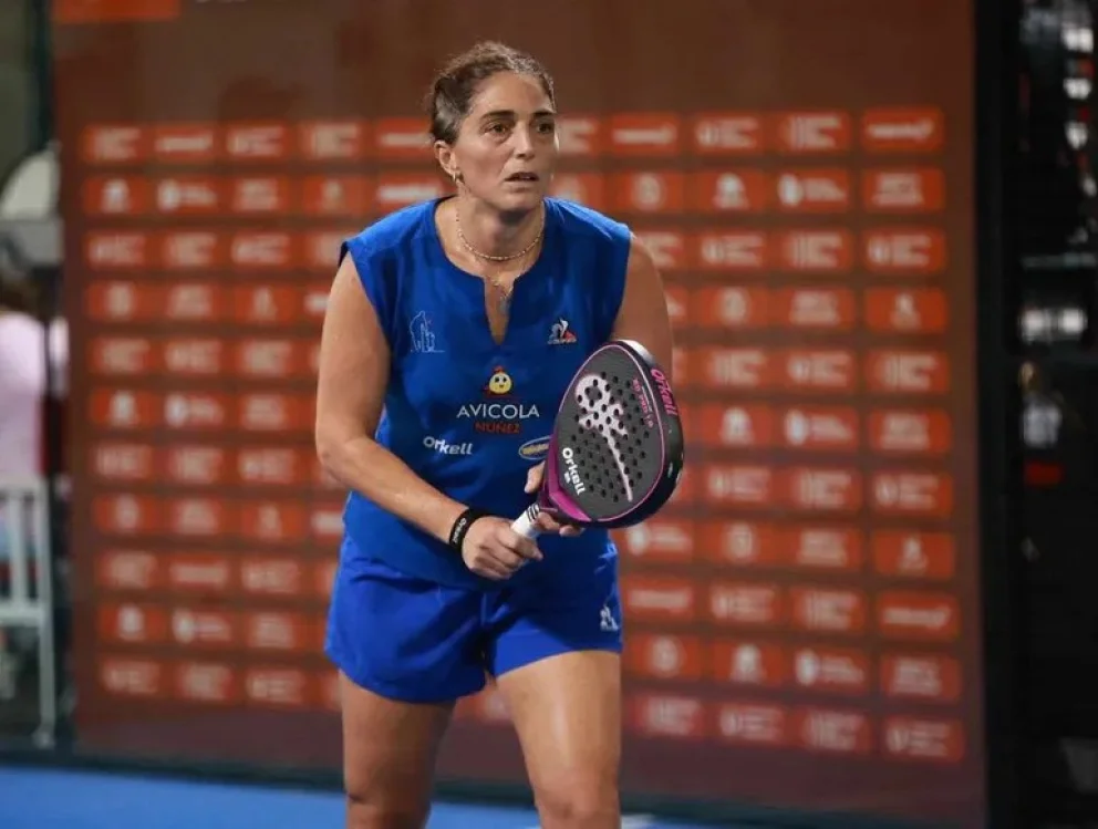 El la mejor jugadora de pádel argentino. Foto: gentileza
