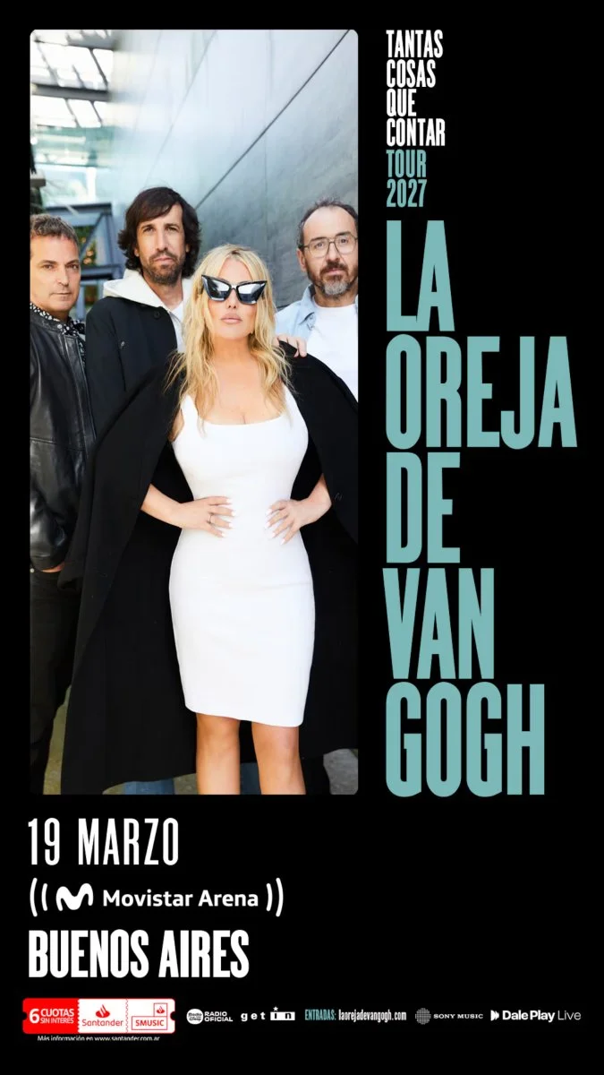 La Oreja de Van Gogh se presentar&aacute; el 19 de marzo de 2027 en el Movistar Arena
