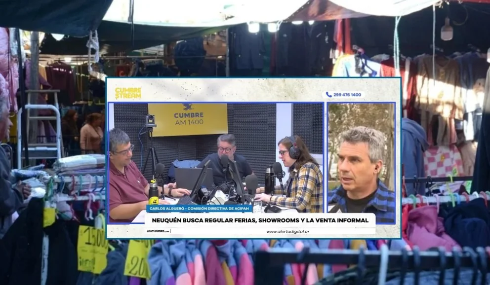 El prosecretario de ACIPAN, Carlos Algueró, fue entrevistado en el programa "Nada sucede dos veces", por AM Cumbre 1400. Fotos: captura de video Cumbre Stream/archivo