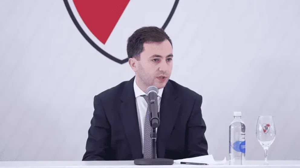 El presidente del Millonario brindó una conferencia en la que habló de todos los temas de la actualidad del club. Foto: archivo