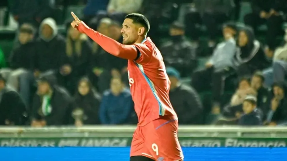 El delantero Lucas Passerini le contestó al presidente de Belgrano, Luis Artime, quien lo comparó con Haaland. Foto: archivo