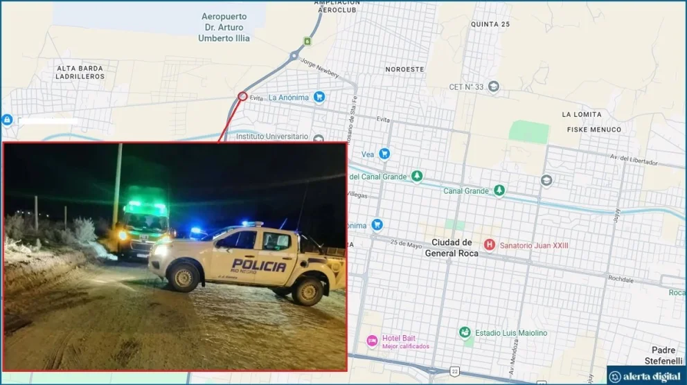 El homicidio del joven conmocionó a la zona noroeste de la ciudad rionegrina y hoy se avanzará en la investigación de los hechos. Foto: Google Maps/ANRoca