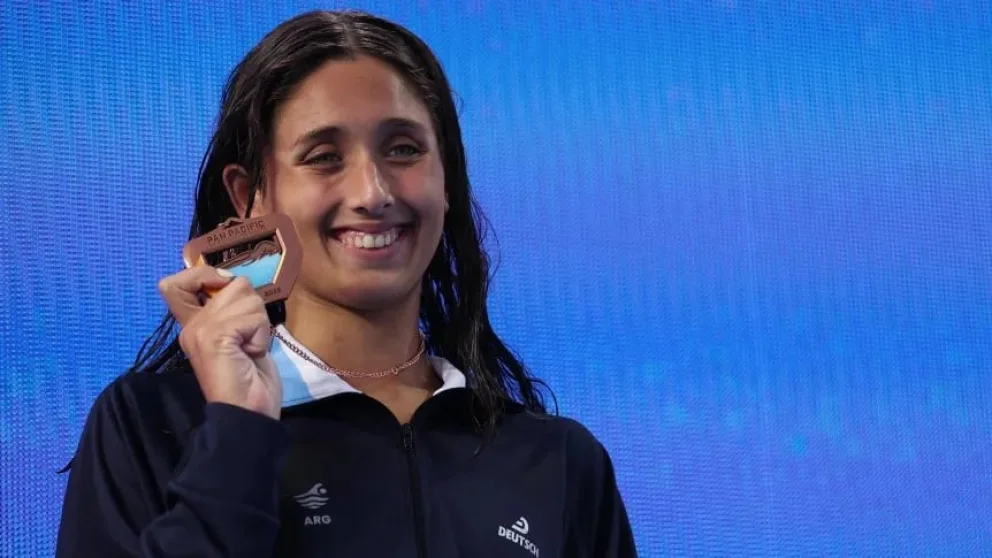Agostina Hein, récord sudamericano y medalla de bronca en Pan Pacific. Foto: gentileza