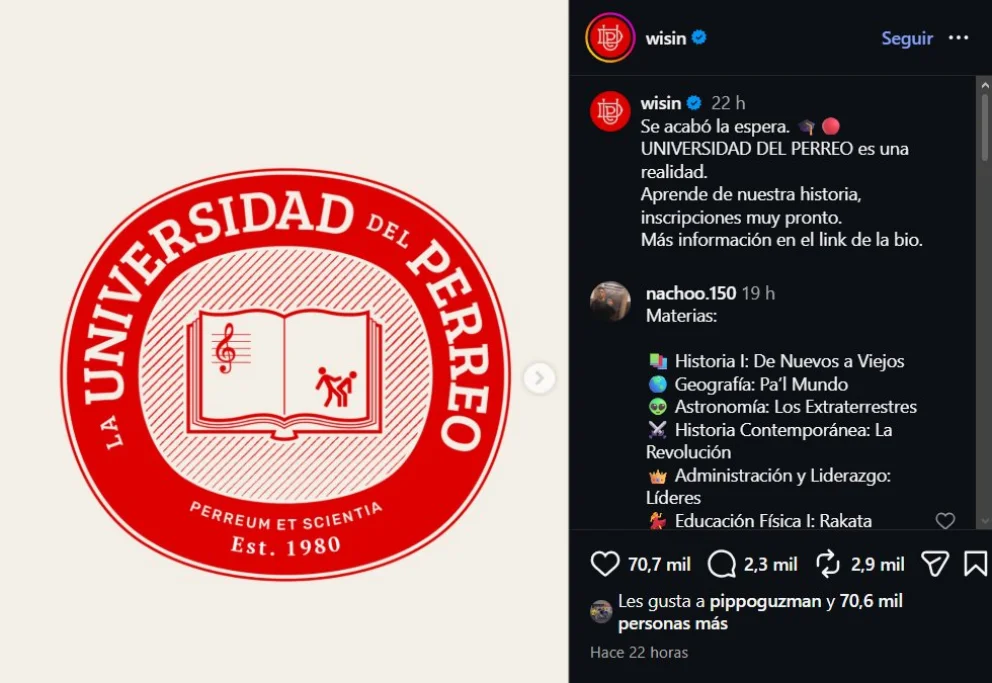 Universidad Del Perreo, el proyecto creado por Wisin