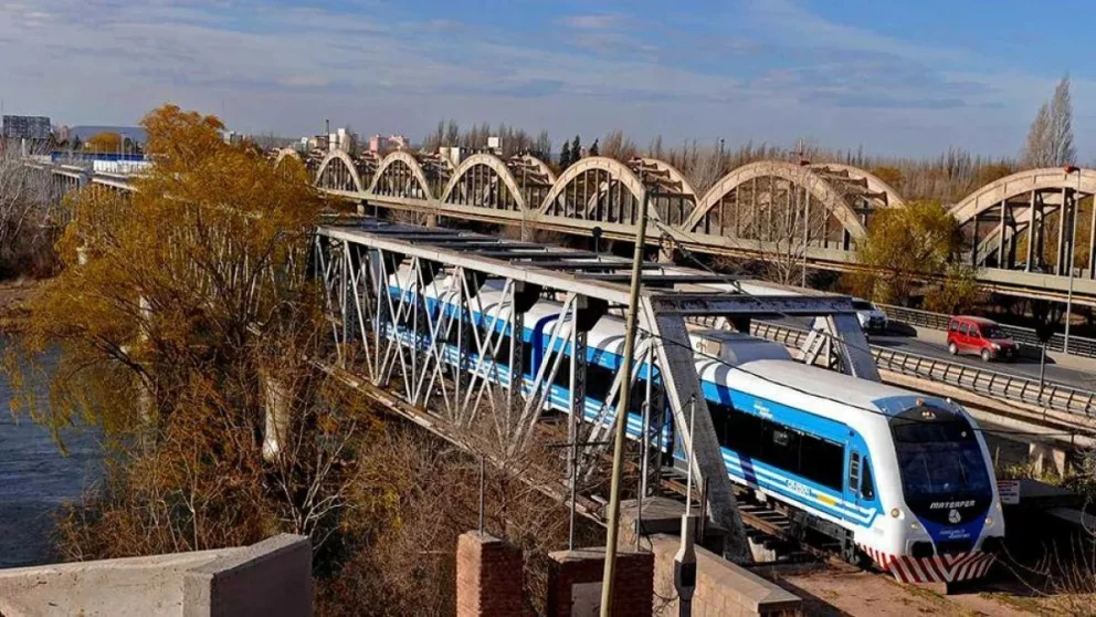 Los problemas con el puente sobre la ruta 151, son recurrentes, porque camiones que superan la altura chocan la estructura. Foto: gentileza.