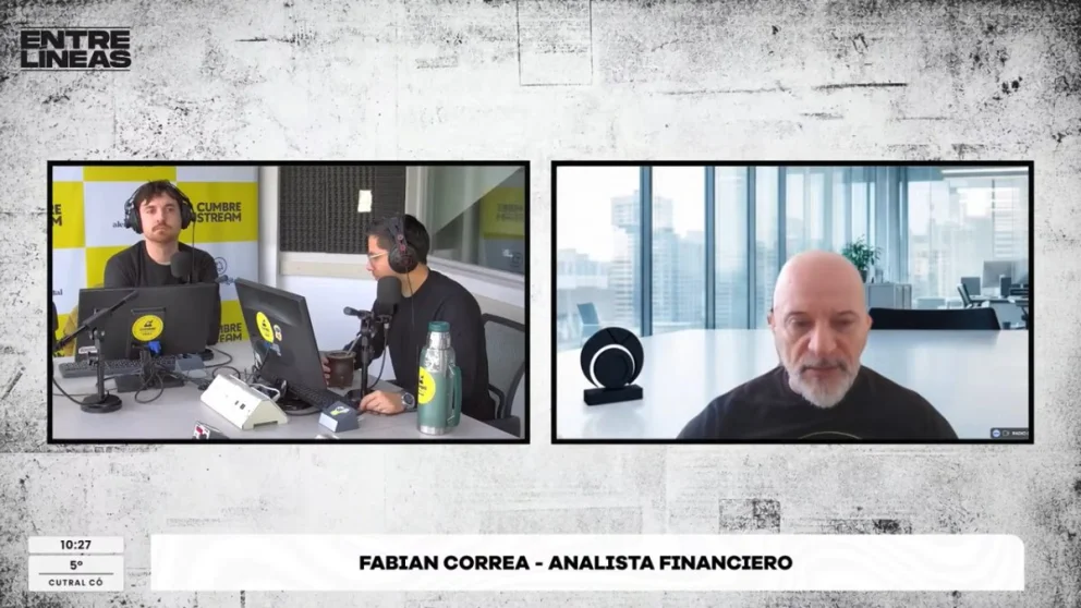 "No sabemos usar la tarjeta de crédito. No sabemos analizar un préstamo, pero lo sacamos igualmente", crítico en AM Cumbre 1400. Fuente: Captura Cumbre Stream