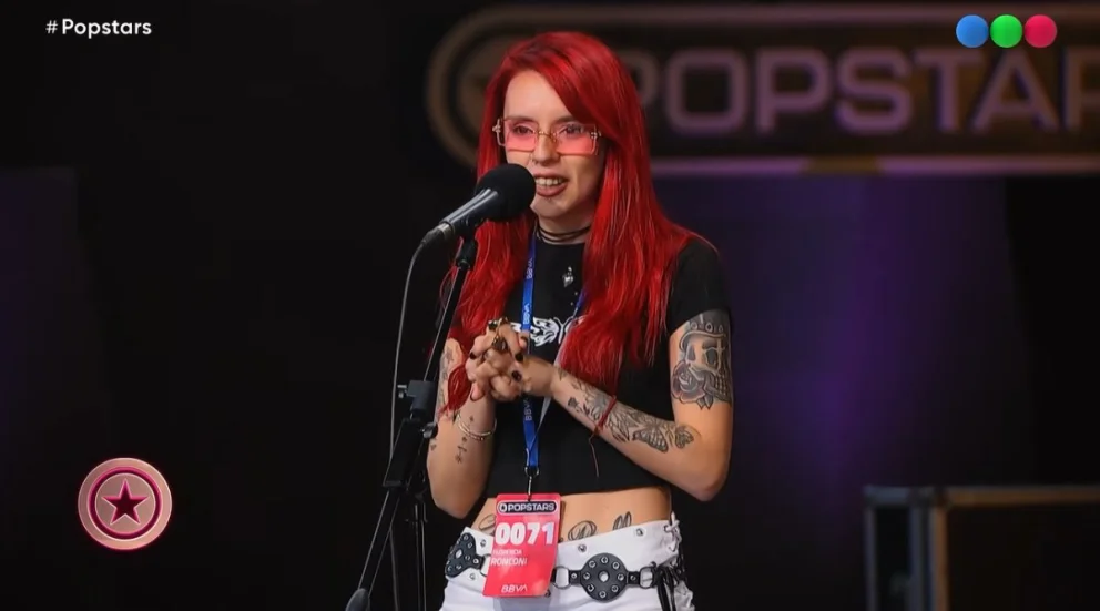 “A los que te dijeron que no, que vayan presos...”, soltó uno de los jurados de Popstars. Fuente: Captura Telefe