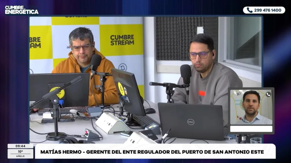 “Hace muy poquito, el puerto tenía actividad plena por cuatro meses y medio”, destacó. Fuente: Captura Cumbre Stream.