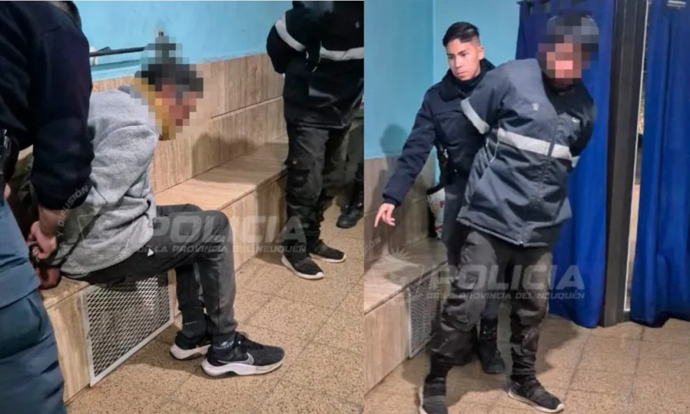 Durante la fuga, uno de ellos arrojó un elemento cortopunzante.