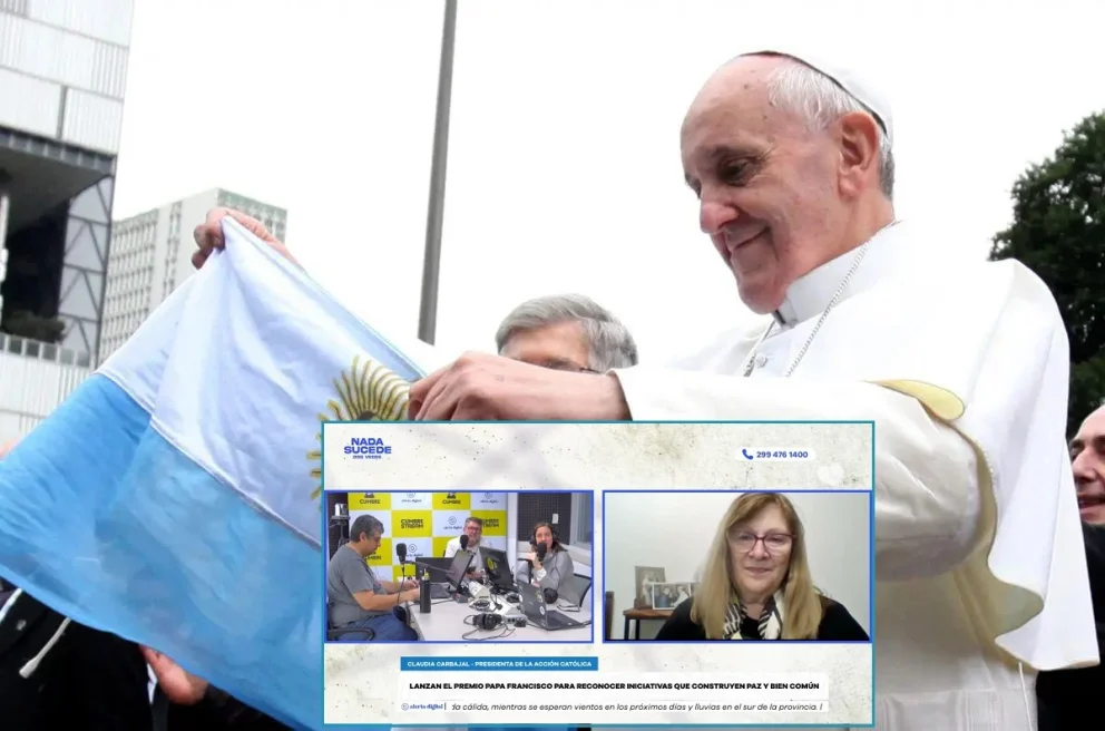 Claudia Carbajal, Presidenta de la Acción Católica Argentina, fue entrevistada en el programa Nada sucede dos veces, por AM Cumbre 1400. Foto: captura de video Cumbre Stream/archivo