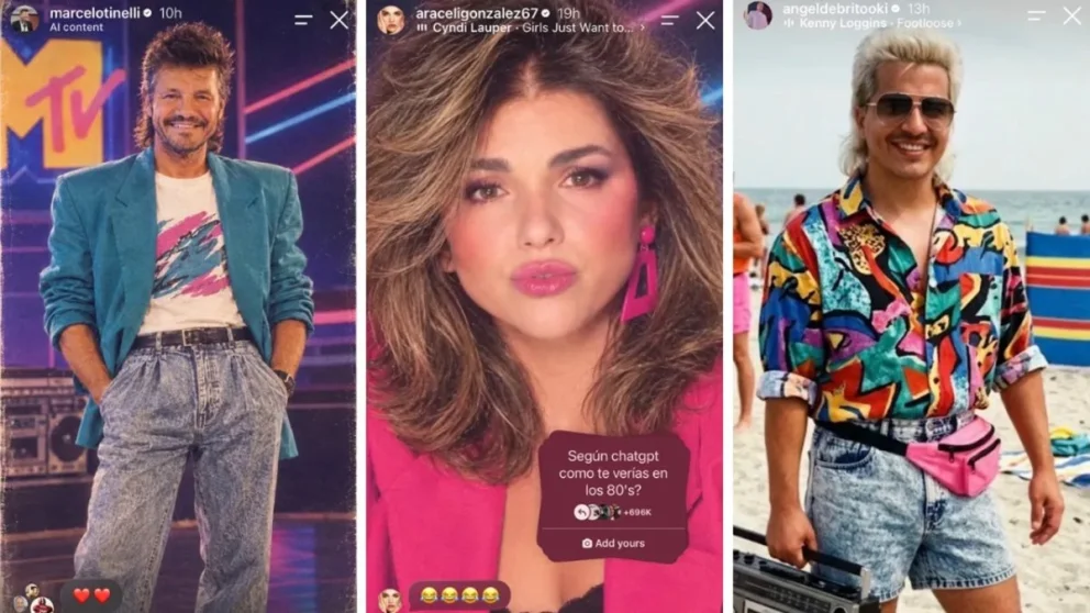 La nueva tendencia utiliza la inteligencia artificial para recrear una versión ochentera de ti mismo. Fuente: Redes Sociales.