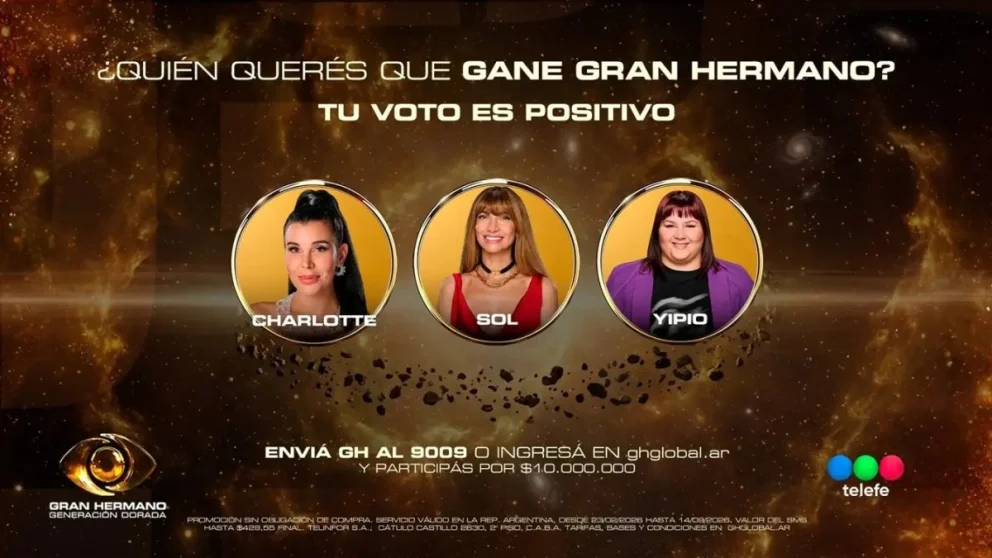 Luana Fernández se despidió de Gran Hermano, dejando a Charlotte Caniggia, Solange Abraham y Yisela Pintos como las tres finalistas del reality.