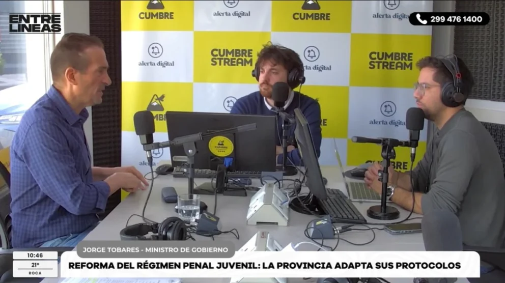 Jorge Tobares sostuvo que los delitos graves cometidos por menores tienen una incidencia “extremadamente residual” en Neuquén. Fuente: Cumbre Stream.