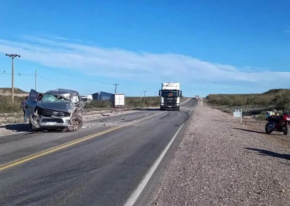 Fue a la altura del kilómetro 1086, cerca de Chelforó. Foto: Gentileza