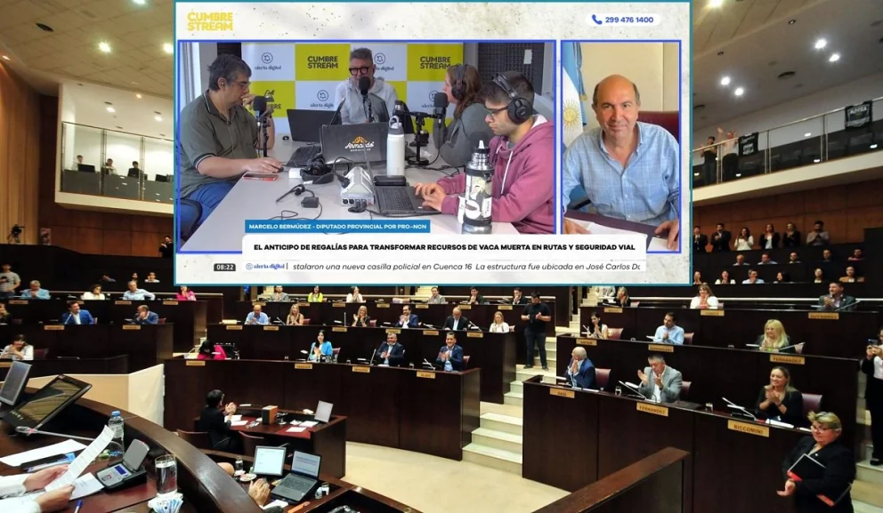 El diputado Marcelo Bermúdez fue entrevistado en el programa "Nada sucede dos veces", por AM Cumbre 1400. Fotos: captura de video Cumbre Stream/archivo