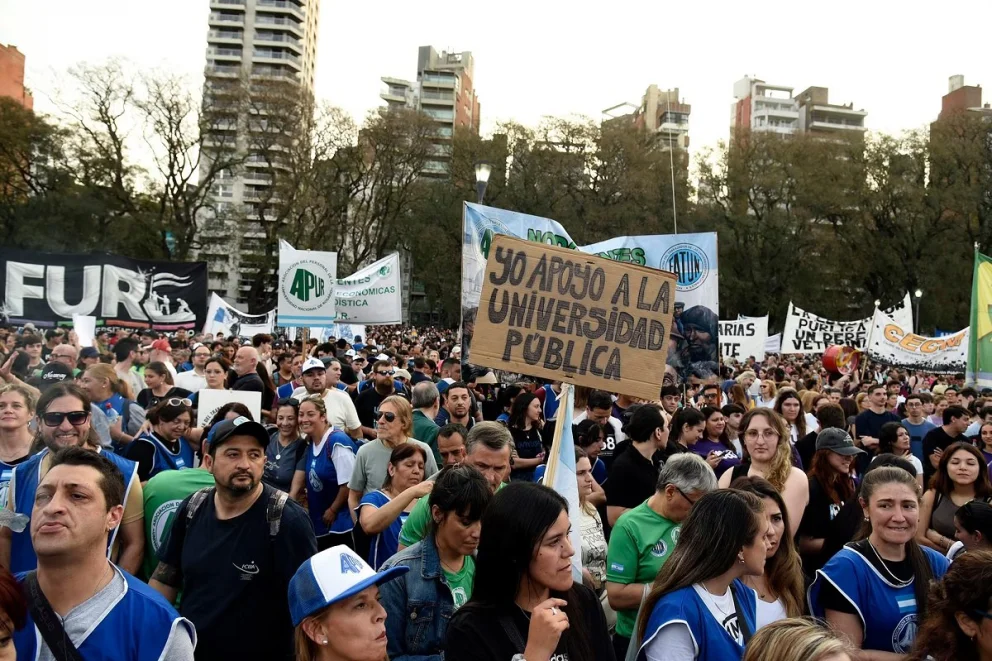 Además de la medida de fuerza que se lleva a cabo este martes, se anticipó que se prepara la 5° Marcha Federal Universitaria. Foto: archivo