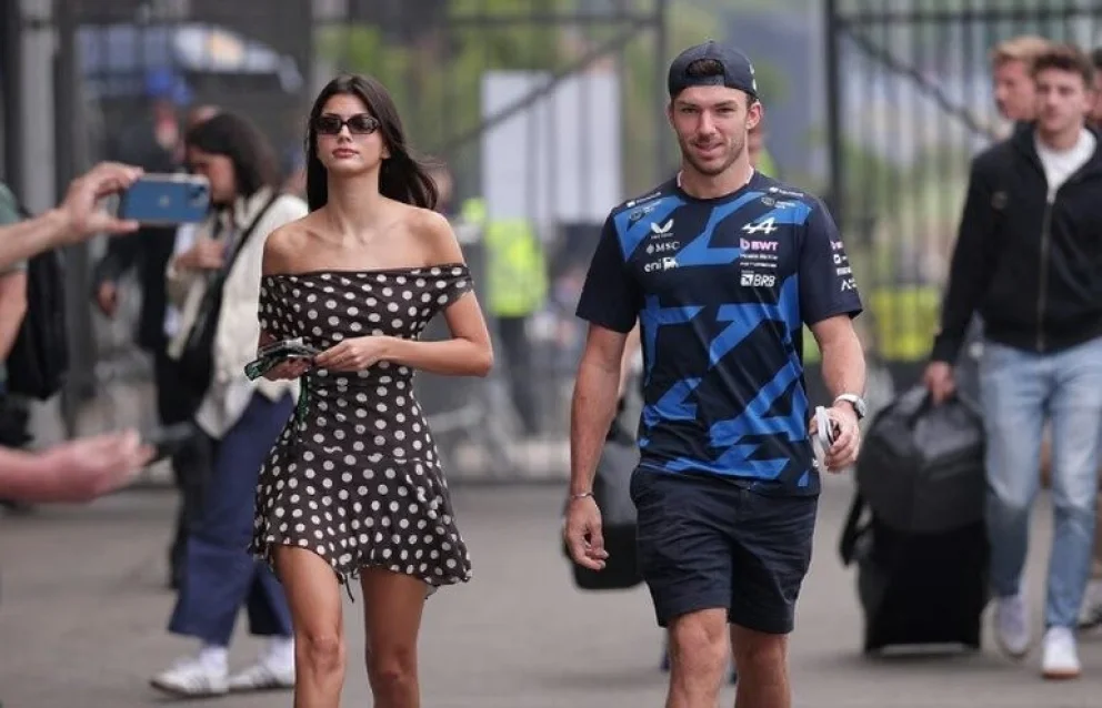 Gasly y su novia. Foto: archivo