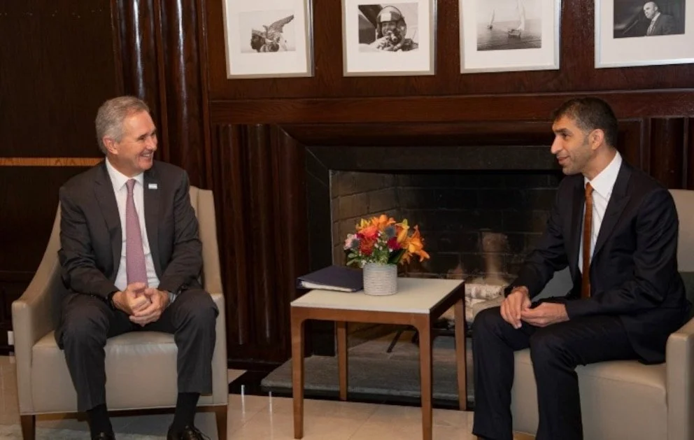 El canciller Pablo Quirno y el ministro emiratí Thani bin Ahmed Al Zeyoudi anunciaron en Nueva York el inicio de las negociaciones para un acuerdo comercial que tendrá a la energía como uno de sus principales ejes.