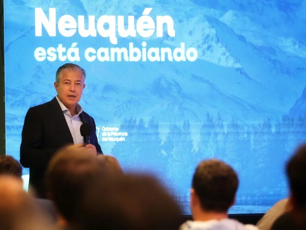 El gobernador neuquino adelantó la iniciativa en un encuentro con integrante del Colegio de Arquitectos. Foto: X