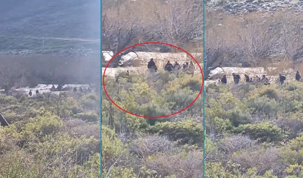 La zona donde se halló el cuerpo del efectivo policial. Foto: captura de video FM Patagonia de Chos Malal