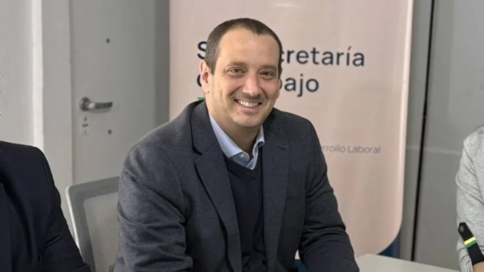 El ministro de Trabajo y Desarrollo Humano de Neuquén Lucas Castelli.