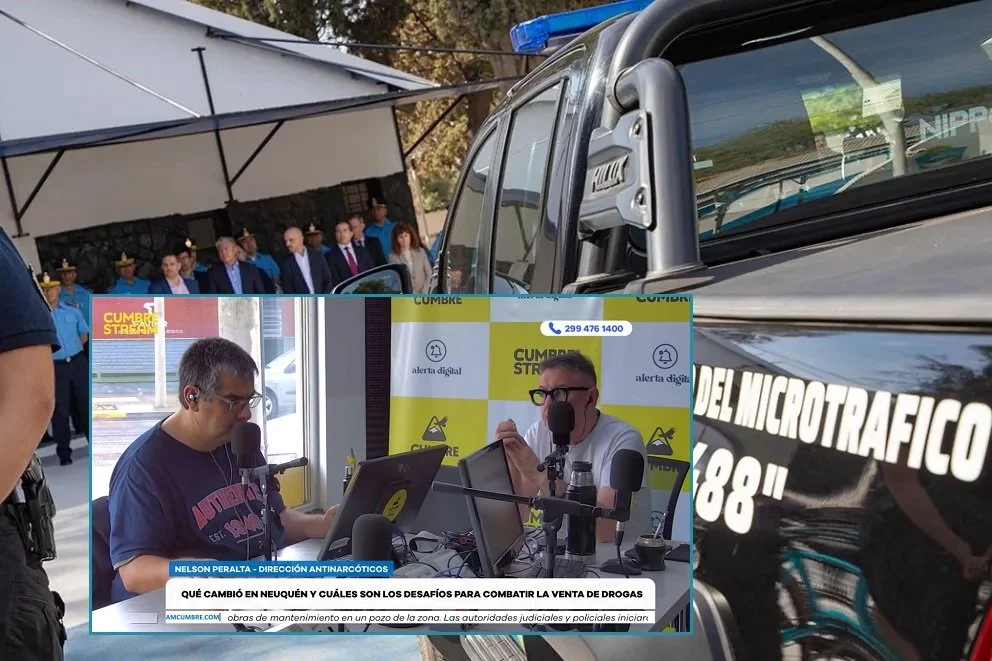El funcionario de la Policía del Neuquén fue entrevistado en el programa "Nada sucede dos veces", por AM Cumbre 1400. Foto: captura de video Cumbre Stream