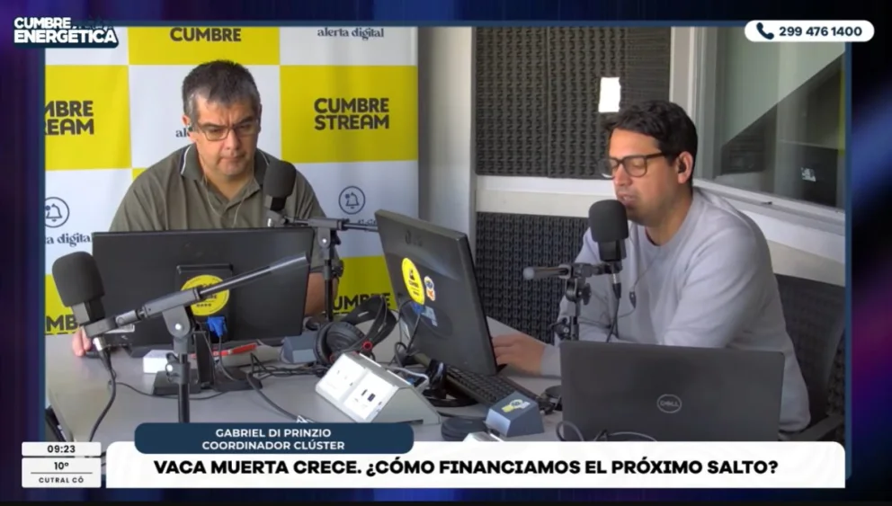 “Un eje central del clúster es el cooperativismo de las empresas”, señaló Gustavo di Prinzio en AM Cumbre 1400. Fuente: Cumbre Stream.
